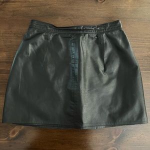 West Bay Leather Mini Skirt